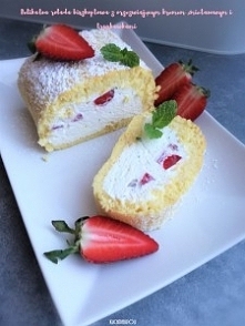 Rolada biszkoptowa z kremem...