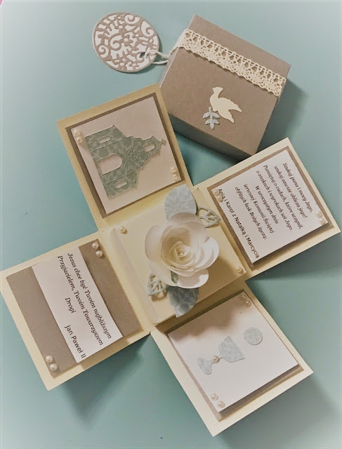 Exploding box komunijny