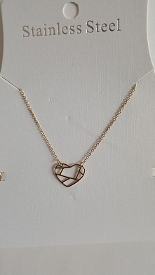 Łańcuszek z serduszkiem z kolekcji origami ze stali chirurgicznej cena 30zł w razie pytań proszę pisać katowitz@net.eu