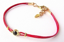 Delikatna bransoletka z RZEMIENIA NATURALNEGO i KRYSZTAŁKU 
Zapraszam na fanpage Facebook/BAIMI