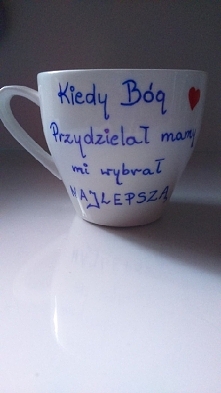Porcelanowa filiżanka na dzień mamy. dostępna na fb -> Everything Handmade by Sisi. link w komentarzu