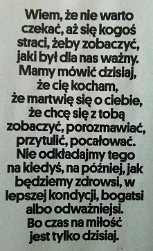 • bo czas ma miłość jest ty...