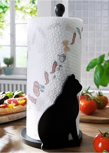 Koci drobiazg - stojak na ręczniki papierowe