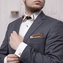 Drewniany komplet z Twoimi inicjałami #5