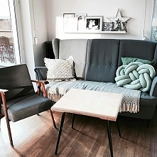 Poduszka supeł - brudna mię...