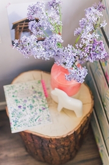 Stolik zrobiony z pieńka