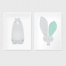 Zestaw dwóch autorskich plakatów B2