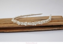 Opaska ślubna do włosów z koralików - kliknij i sprawdź! :)