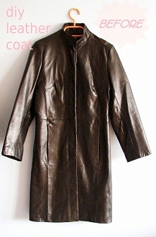 Przeróbka skórzanej kurtki Diy