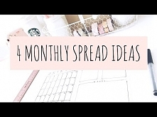 BULLET JOURNAL IDEAS: 4 MONTHLY SPREADS / LAYOUTS