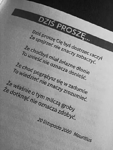 Dziś proszę...
