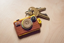 Breloczek z filcu i guzików...