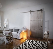 Stylowe drzwi na loftowych prowadnicach