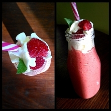 Koktajl truskawkowomalinowy