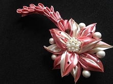 kwiat stroik ślubny do włosów