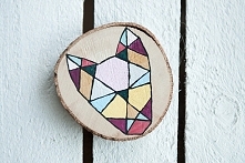Podkładka Kot /Slice of wood/