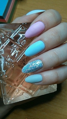 matowe pazurki + holo