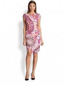 Emilio Pucci Signature Pattern Printed Mini Dress Pink
