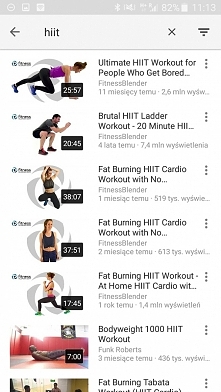 macie jakieś sprawdzone treningi HIIT ? :D