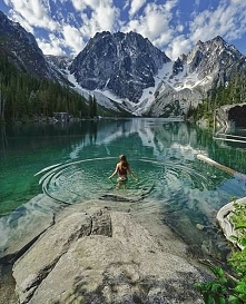 Jezioro Wilderness, USA.