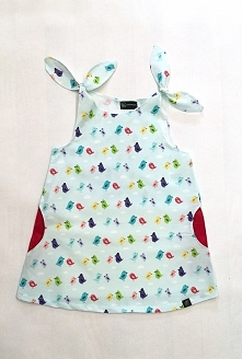 Bawełniana sukieneczka w ptaszki