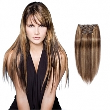 200g 22 Inch #4/27 Straight Clip In Hair WCLD00117