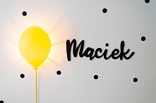 DIY imię dziecka nad łóżecz...