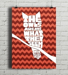 Twin Peaks - Sowy nie są tym... - plakat A4