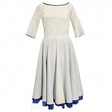 Sukienka wełniana ecru i chaber o fasonie A-New Look. Do zamówienia na latkafashion.com