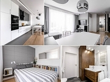 Szarość we wnętrzu <3 więcej inspiracji po kliknięciu w zdjęcie lub na poliszdesign . pl