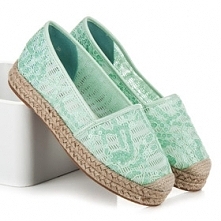 Koronkowe espadryle na platformie, dostępne w 4 kolorach :)