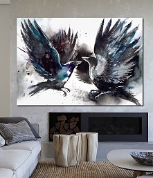 Obraz na płótnie Ptaki 100 x 70