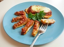 W moim wideo przepisie dzisiaj pyszny chrupiący kurczak z pomidorami i serem!