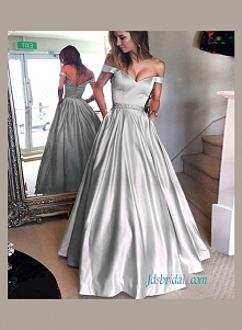 szary kolor bal ślubnej sukni