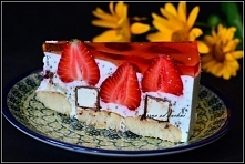 Sernik z ptasim mleczkiem