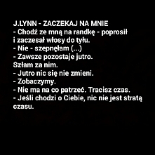 J.Lynn - Zaczekaj na mnie cytat