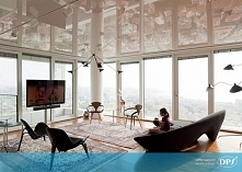 Bardzo lubimy światło w mieszkaniu - sufit lustrzany DPS i duuuże przeszklenia to sposób na uzyskanie jak największej ilości naturalnego światła!