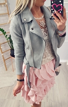 Ramoneska zamszowa szara kto chętny?? zapraszam :)