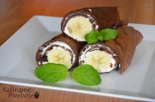 Czekoladowe naleśniki z ban...