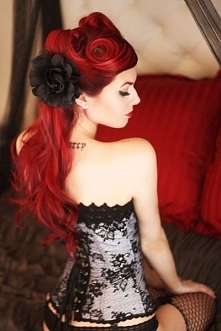 Fryzura na gotycki ślub :P:D