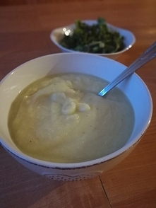 Dzisiejsza kolacja :-) krem...