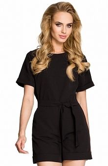 Moe M320 kombinezon czarny Rewelacyjny kombinezon, wykonany z jednolitej dzianiny, z krótkim rękawem