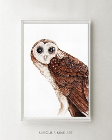 Sowa #02 - plakat, reprodukcja