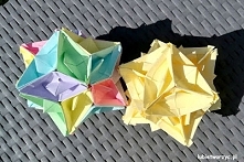 Filmik instruktażowy ukazujący proces pdodukcji przepięknej kuli origami, zbudowanej z 30 łódek!