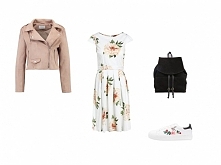 Stylizacja z sukienką w kwiaty idealna na co dzień. Więcej na naszym blogu > najlepszesukienki.pl