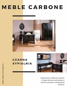 meble Carbone stylowe meble w czarnym kolorze do sypialni