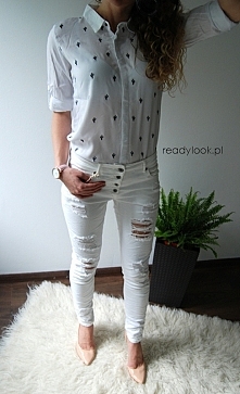 Biały total look