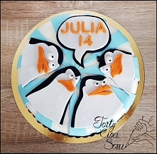 Tort Pingwiny z Madagaskaru