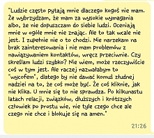Jakbym czytała o sobie ☺