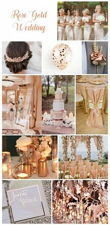 rose gold wedding